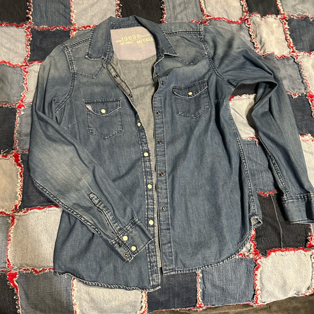 Gap Medium Tall Denim Shirt